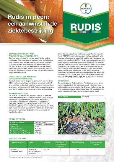 Rudis wortelen leaflet